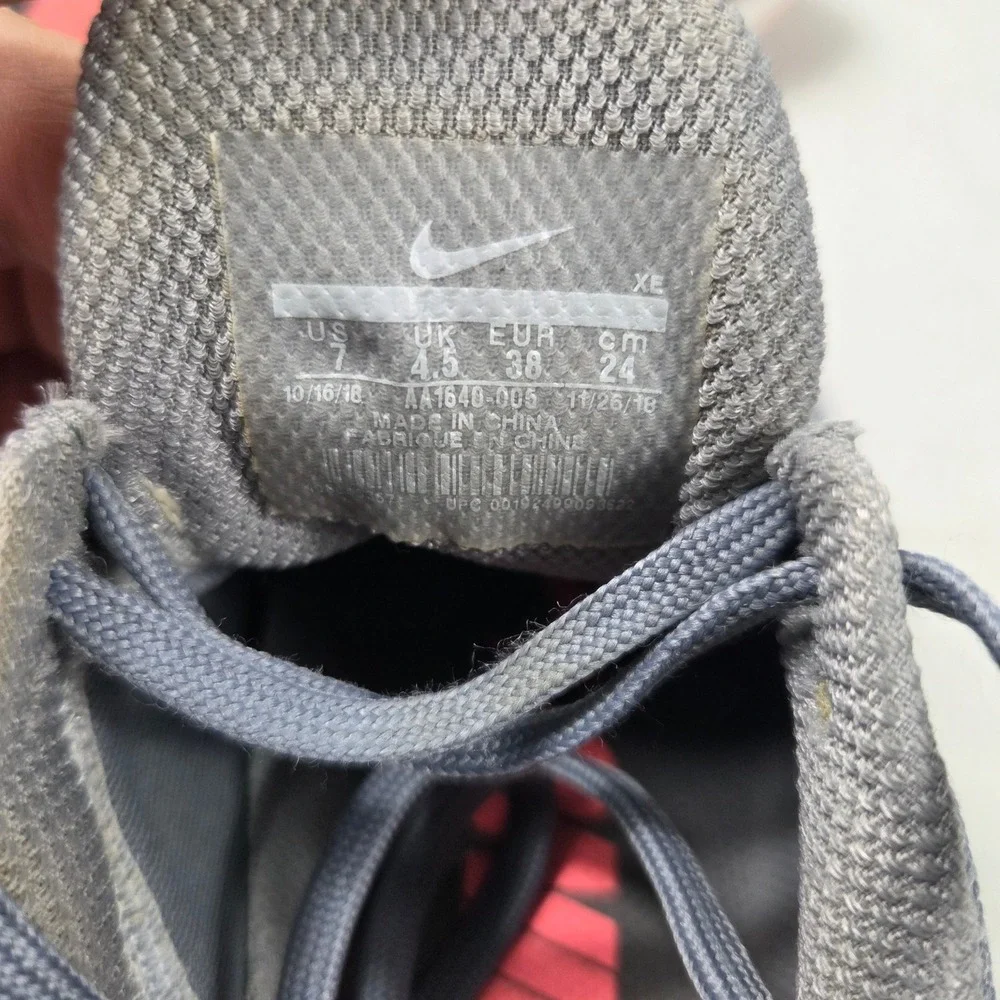 Nike Air Zoom Structure 22 Womens Running Shoes Grey Pink AA1640-005 Size 7